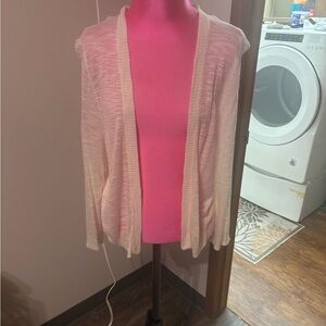 Torrid Light Cream Open-Front Cardigan